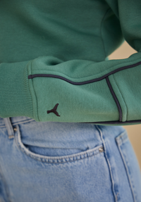 Norfolk Originals Women's Cropped Sweatshirt - Green - Whale Of A Time Clothing