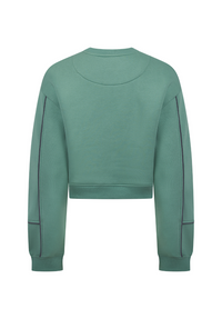 Norfolk Originals Women's Cropped Sweatshirt - Green - Whale Of A Time Clothing
