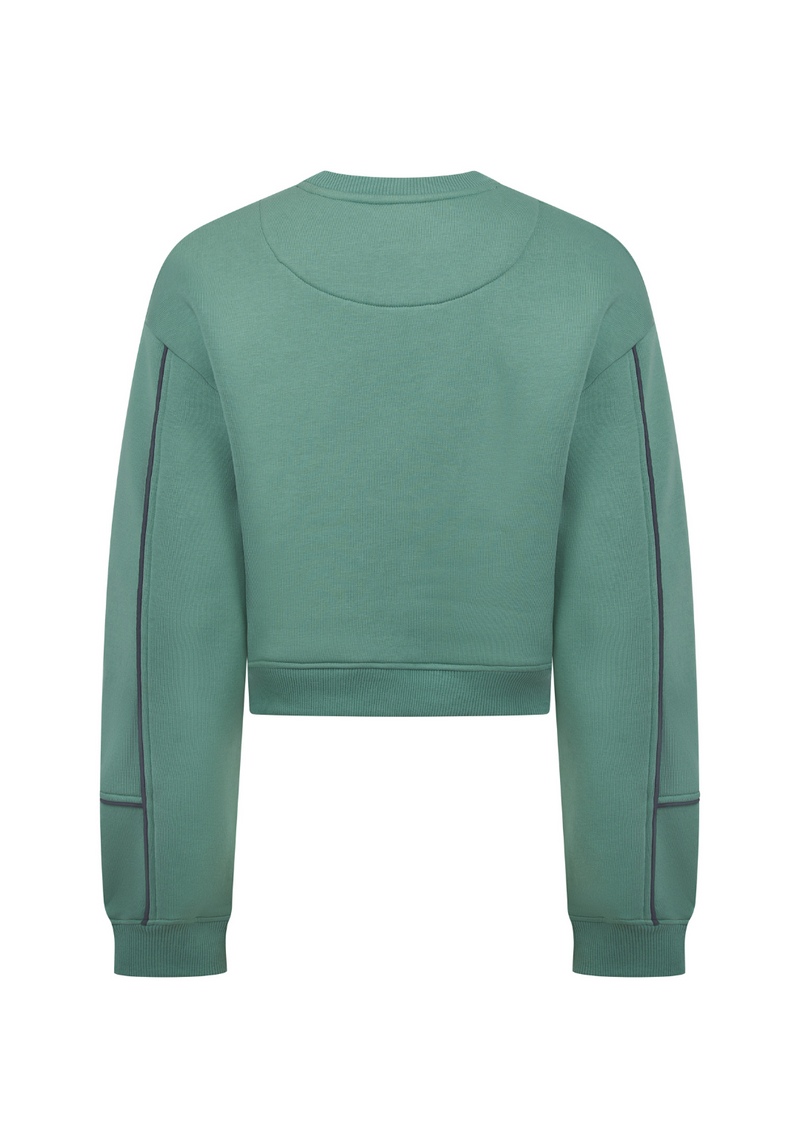 Norfolk Originals Women's Cropped Sweatshirt - Green - Whale Of A Time Clothing