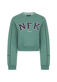 Norfolk Originals Women's Cropped Sweatshirt - Green - Whale Of A Time Clothing