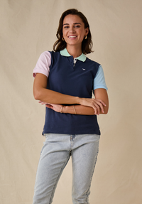 Polzeath Women's Polo Shirt - Navy