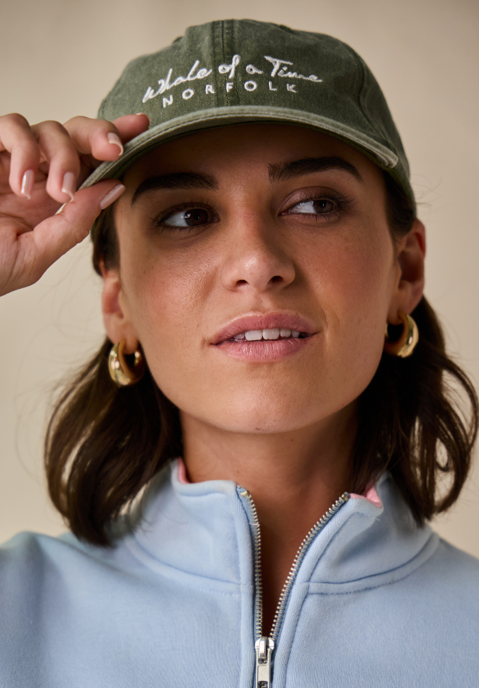 Stonewashed Women's Cap - Green
