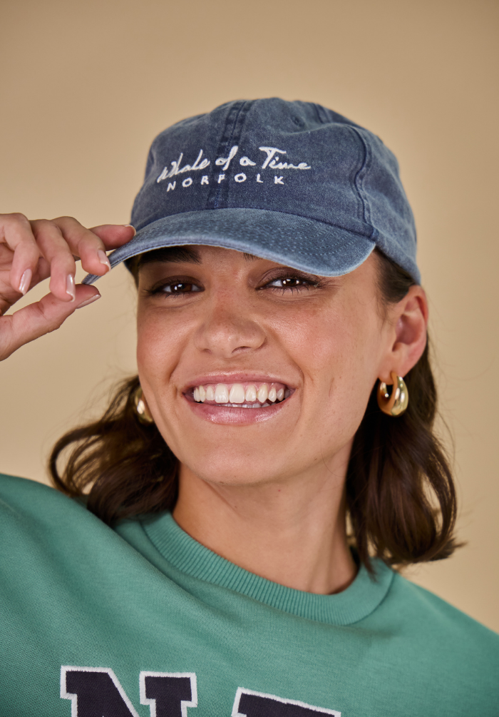 Stonewashed Women's Cap - Navy