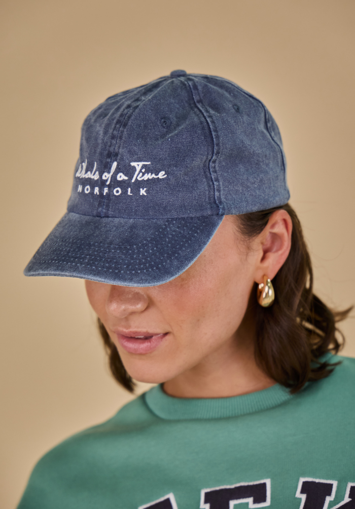 Stonewashed Women's Cap - Navy