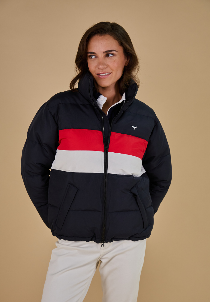 Penzance Women's Puffer Jacket - Navy