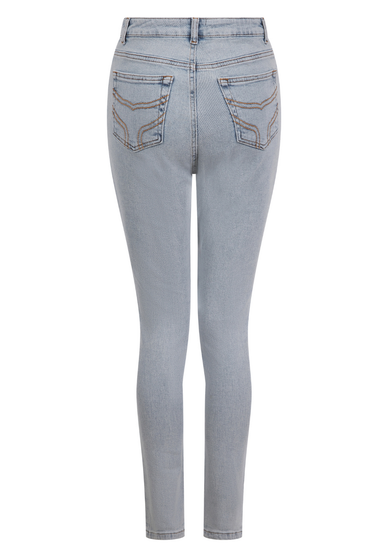 Signature Women's Slim Fit Mom Jeans - Light Blue