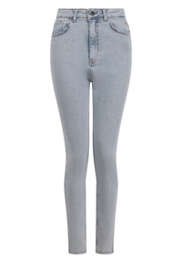 Signature Women's Slim Fit Mom Jeans - Light Blue