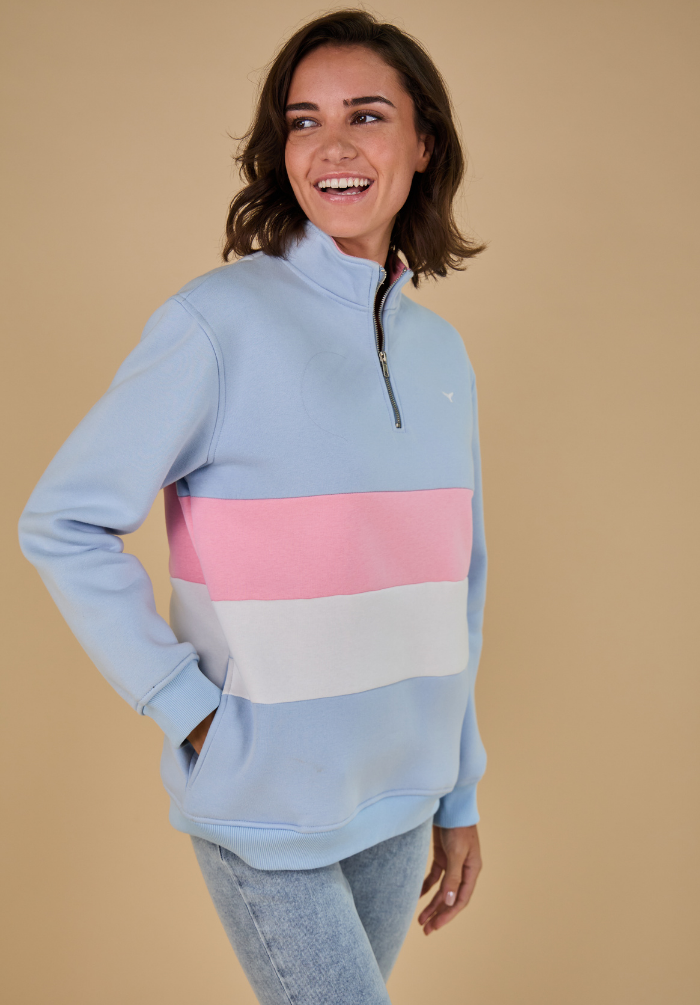 Suffolk Women's Quarter Zip Sweatshirt - Blue