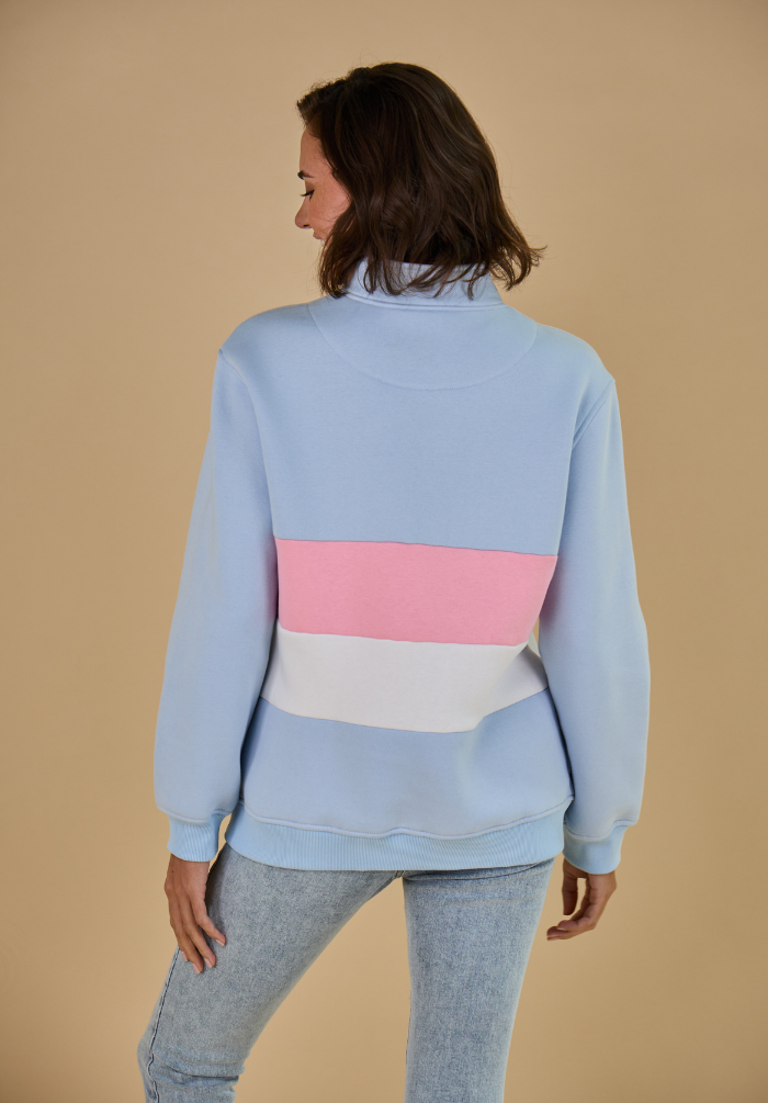 Suffolk Women's Quarter Zip Sweatshirt - Blue