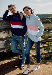 Suffolk Women's Quarter Zip Sweatshirt - Blue