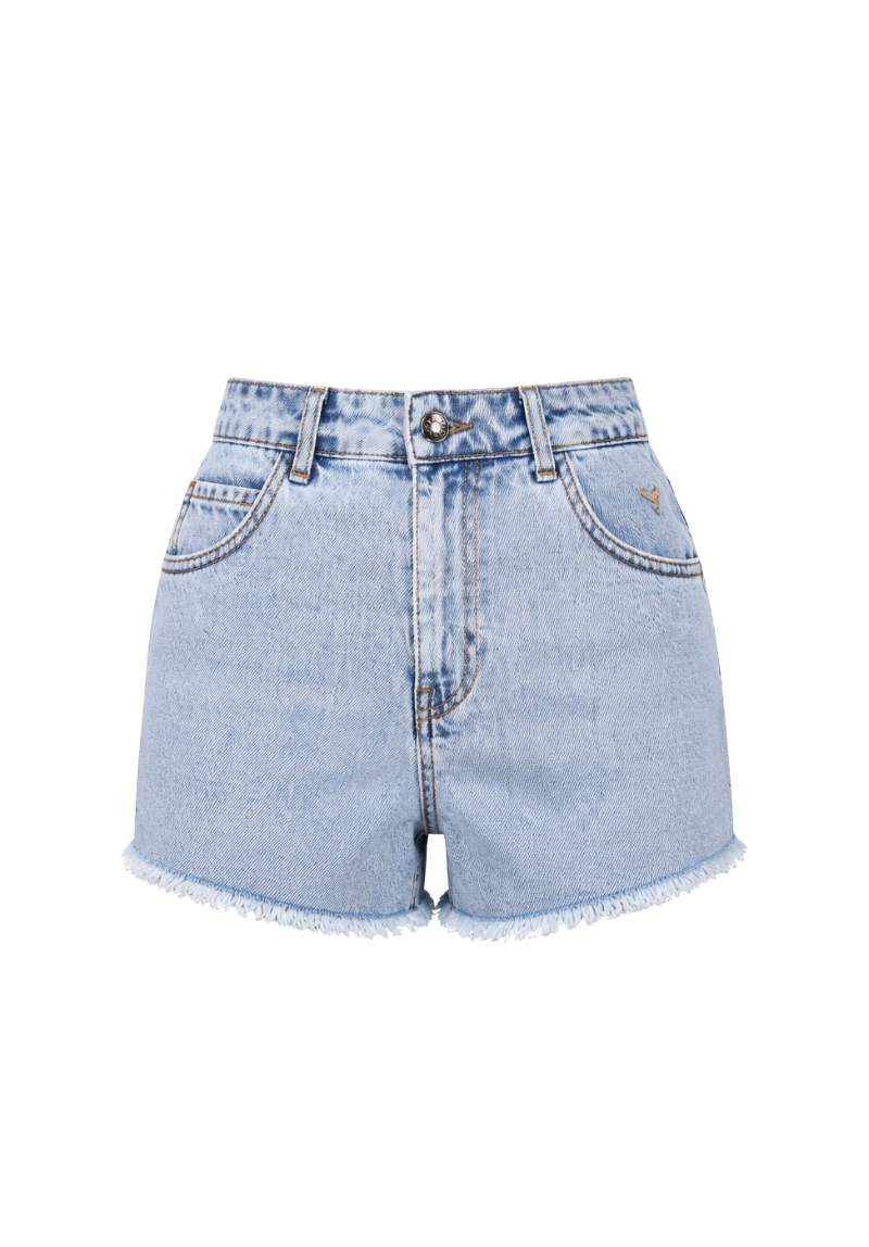 Signature Women's Denim Shorts - Light Blue