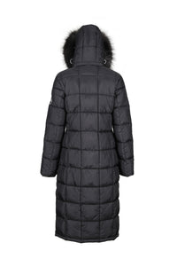 Chatsworth Longline Puffer Coat - Charcoal - Whale Of A Time Clothing