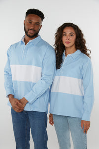 Padstow Unisex Deck Shirt - Blue - Whale Of A Time Clothing