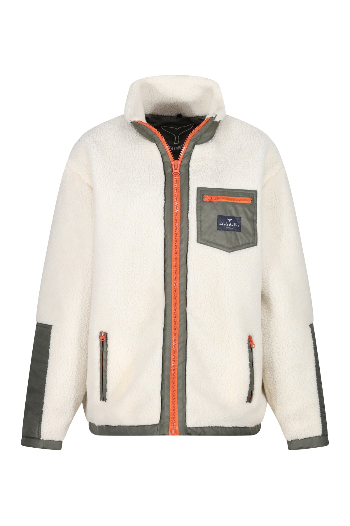 Highland Unisex Sherpa Jacket - Cream - Whale Of A Time Clothing
