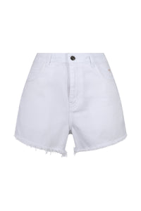 Signature Denim Shorts - White - Whale Of A Time Clothing
