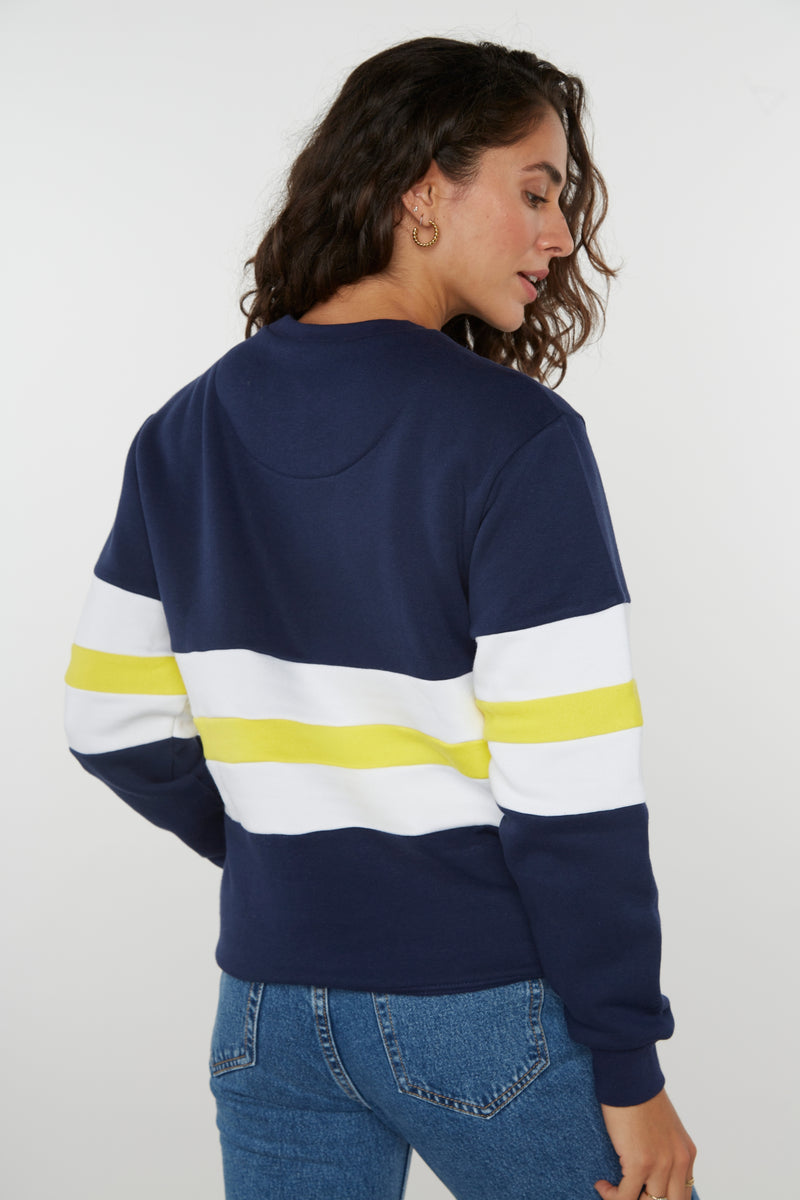 Sowerby Unisex Sweatshirt - Navy - Whale Of A Time Clothing