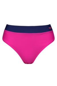 Cannes High Waisted Bikini Bottoms - Pink - Whale Of A Time Clothing