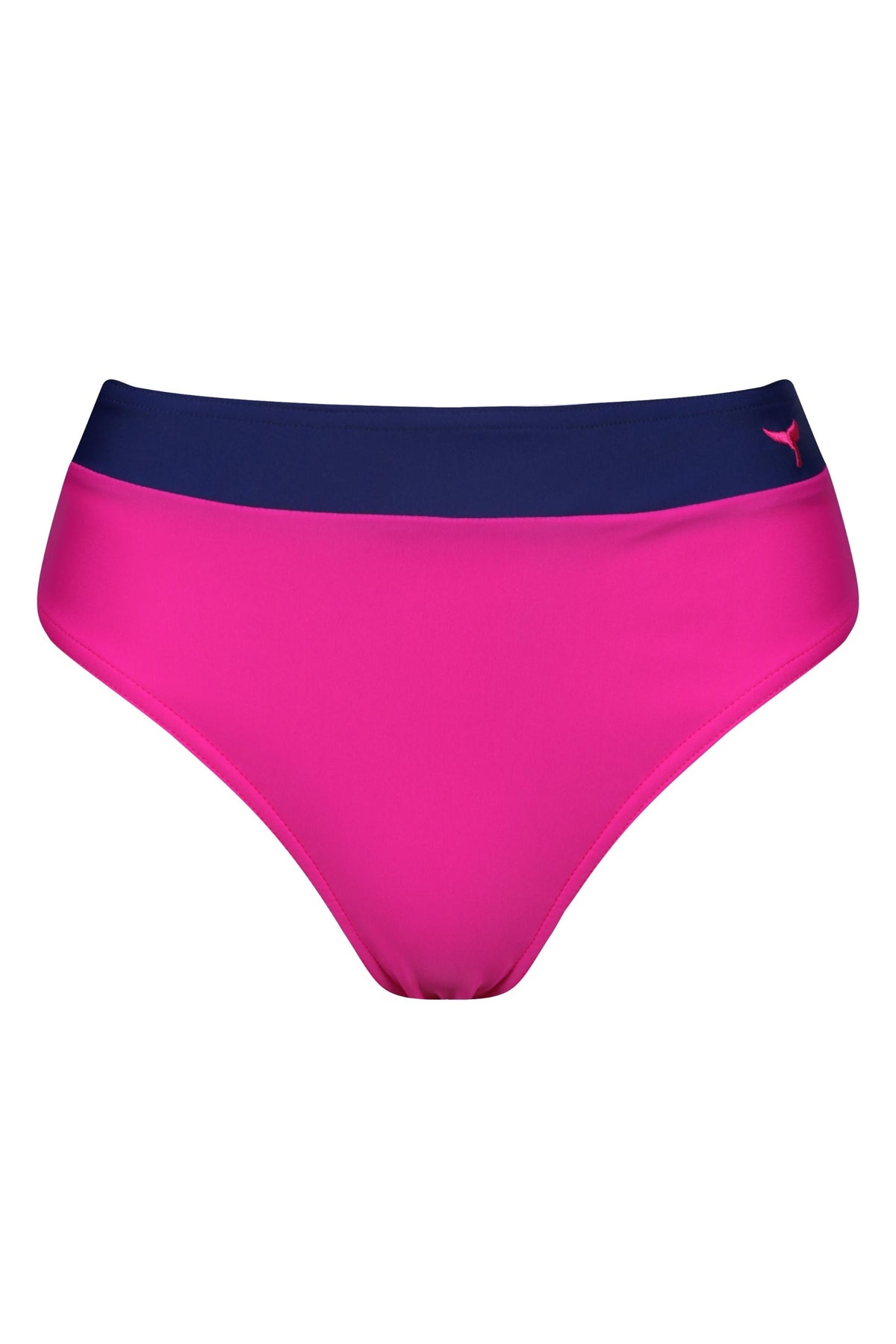 Cannes High Waisted Bikini Bottoms - Pink - Whale Of A Time Clothing