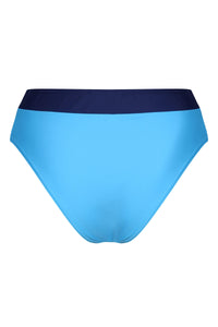 Cannes High Waisted Bikini Bottoms - Blue - Whale Of A Time Clothing