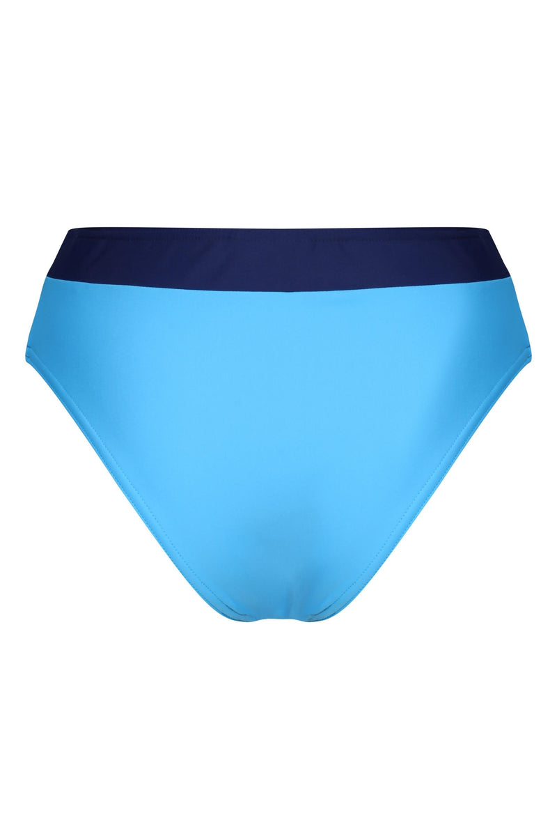 Cannes High Waisted Bikini Bottoms - Blue - Whale Of A Time Clothing