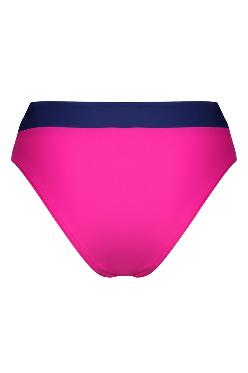 Cannes High Waisted Bikini Bottoms - Pink - Whale Of A Time Clothing