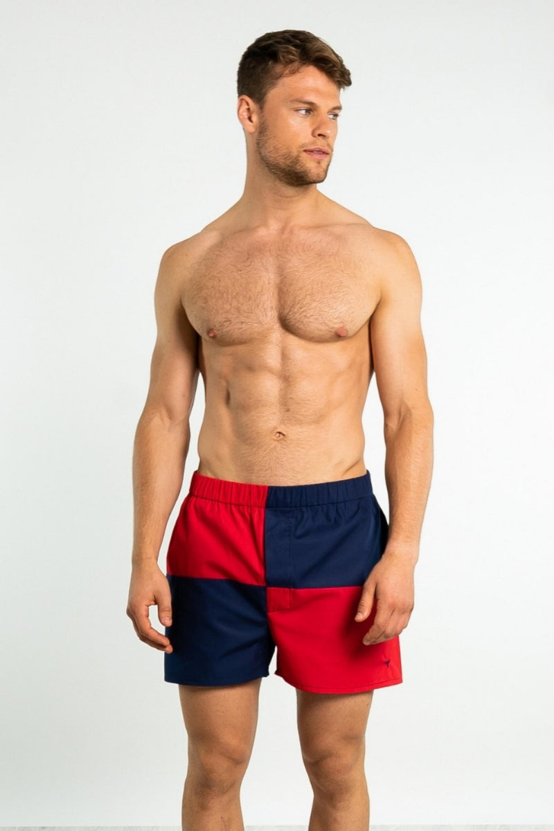 Signature Boxer Shorts - Red - Whale Of A Time Clothing