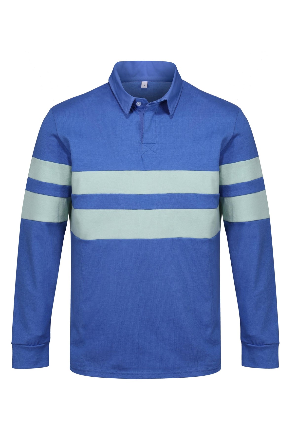 Holme Rugby Shirt - Blue - Whale Of A Time Clothing