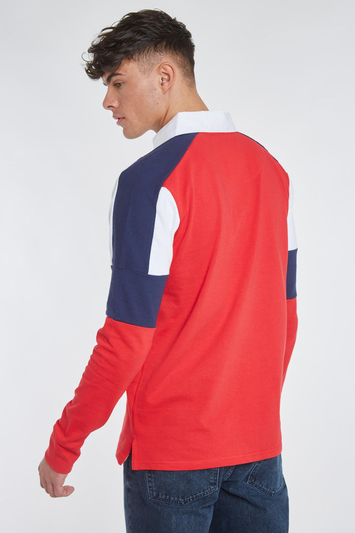 Kingsley Rugby Shirt - Red - Whale Of A Time Clothing