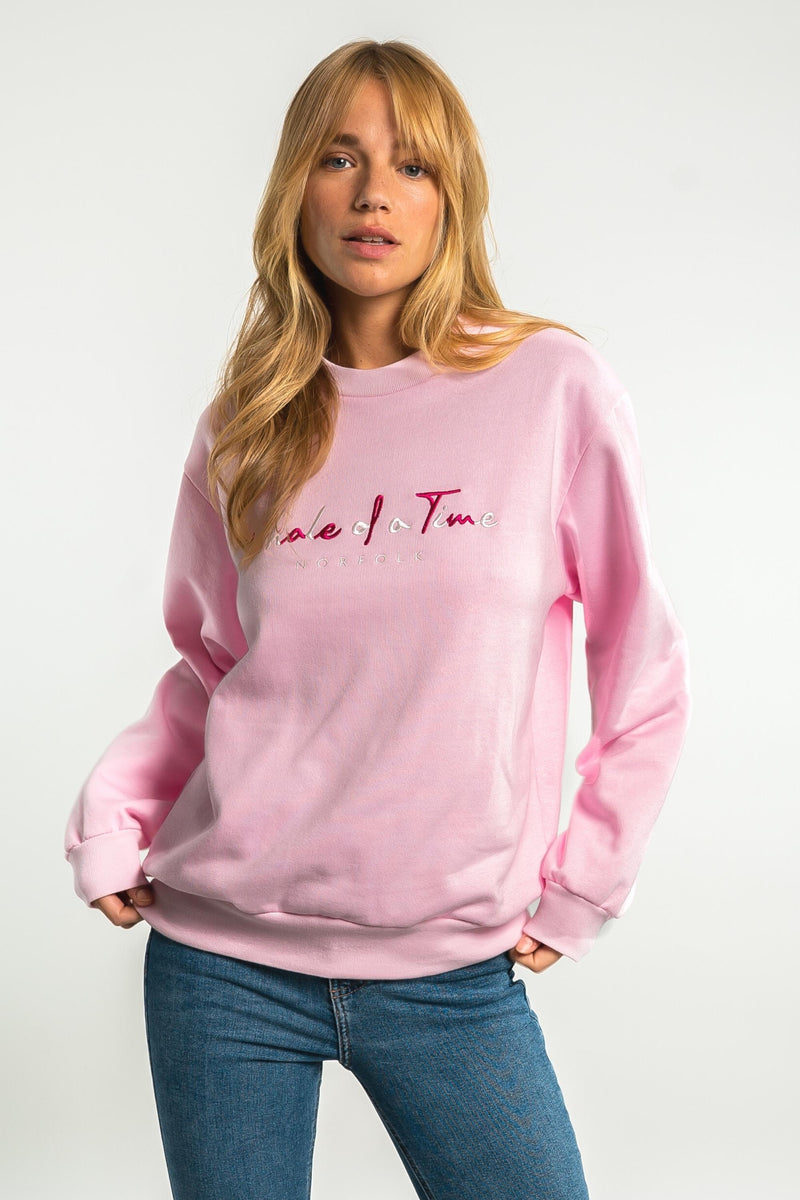 Basics Unisex Sweatshirt - Pink - Whale Of A Time Clothing
