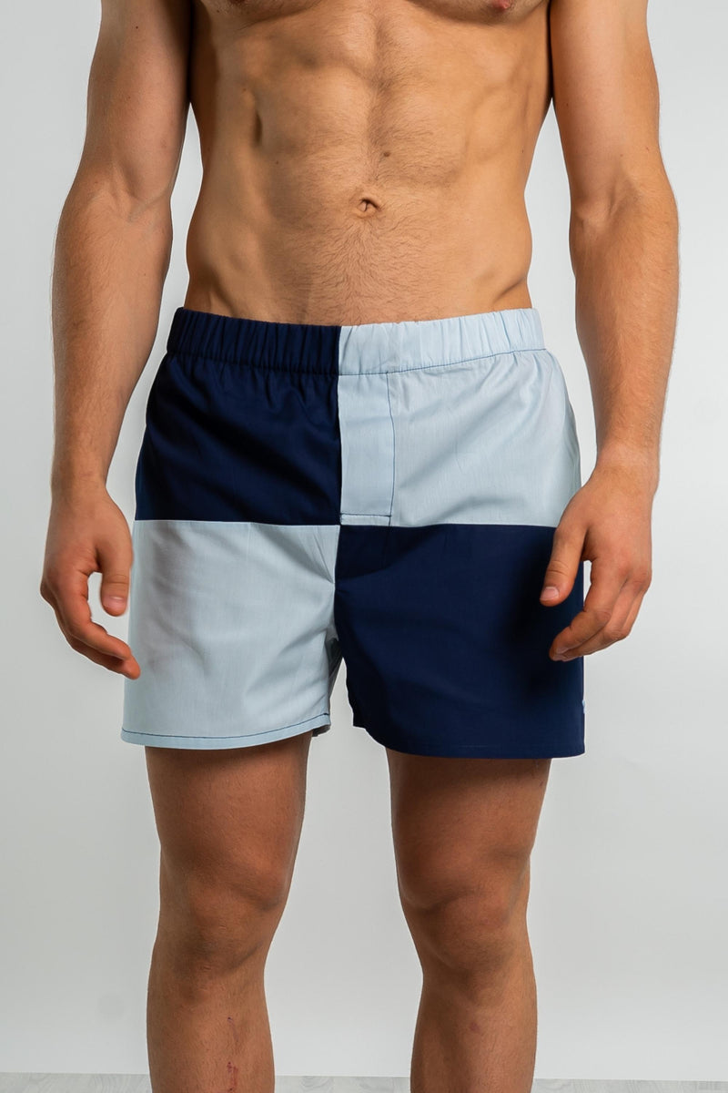 Signature Boxer Shorts - Blue - Whale Of A Time Clothing