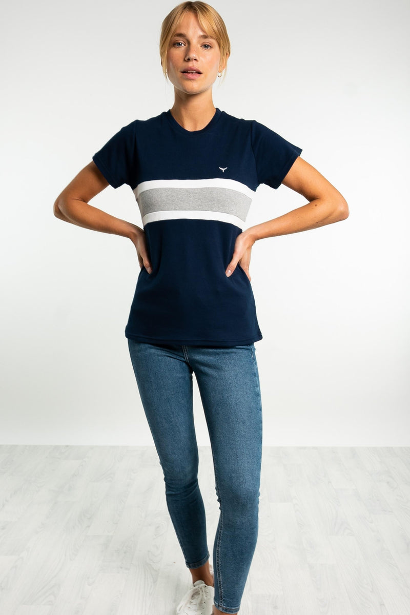 Women's Morston T-Shirt - Navy - Whale Of A Time Clothing