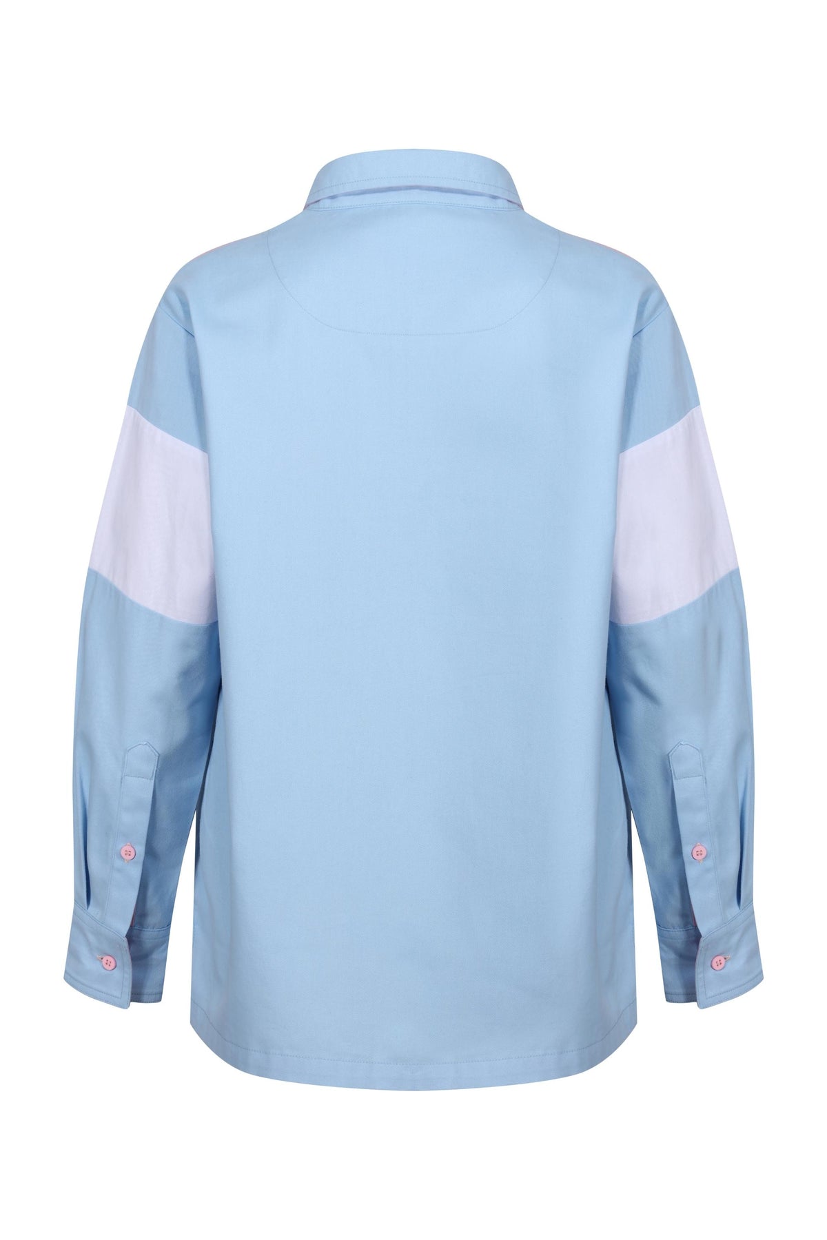 Torbay Unisex Deck Shirt - Blue/Pink - Whale Of A Time Clothing