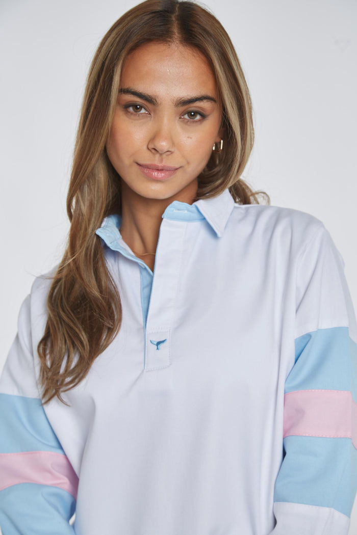 Salcombe Unisex Deck Shirt - White - Whale Of A Time Clothing