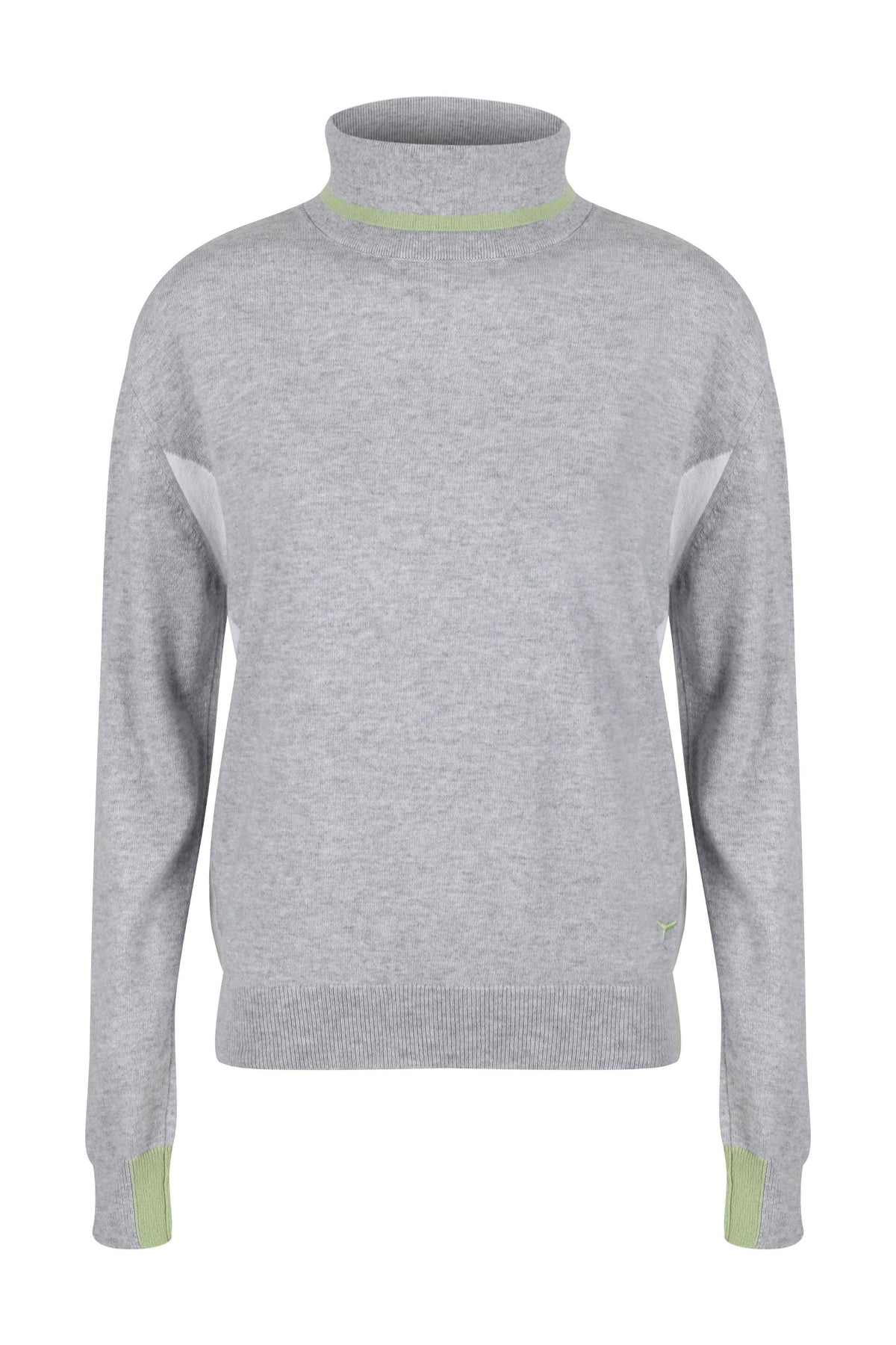 Blickling Roll Neck Jumper - Grey - Whale Of A Time Clothing