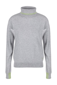 Blickling Roll Neck Jumper - Grey - Whale Of A Time Clothing
