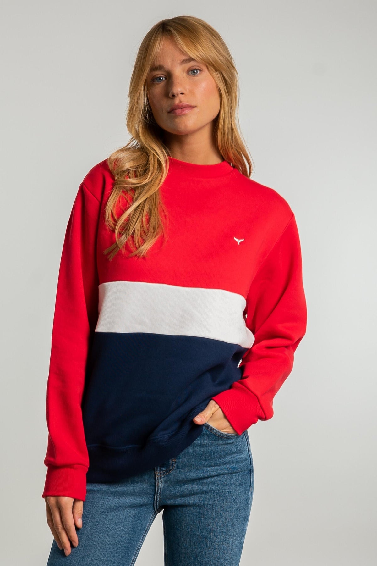 Atlantic Unisex Sweatshirt - Red - Whale Of A Time Clothing