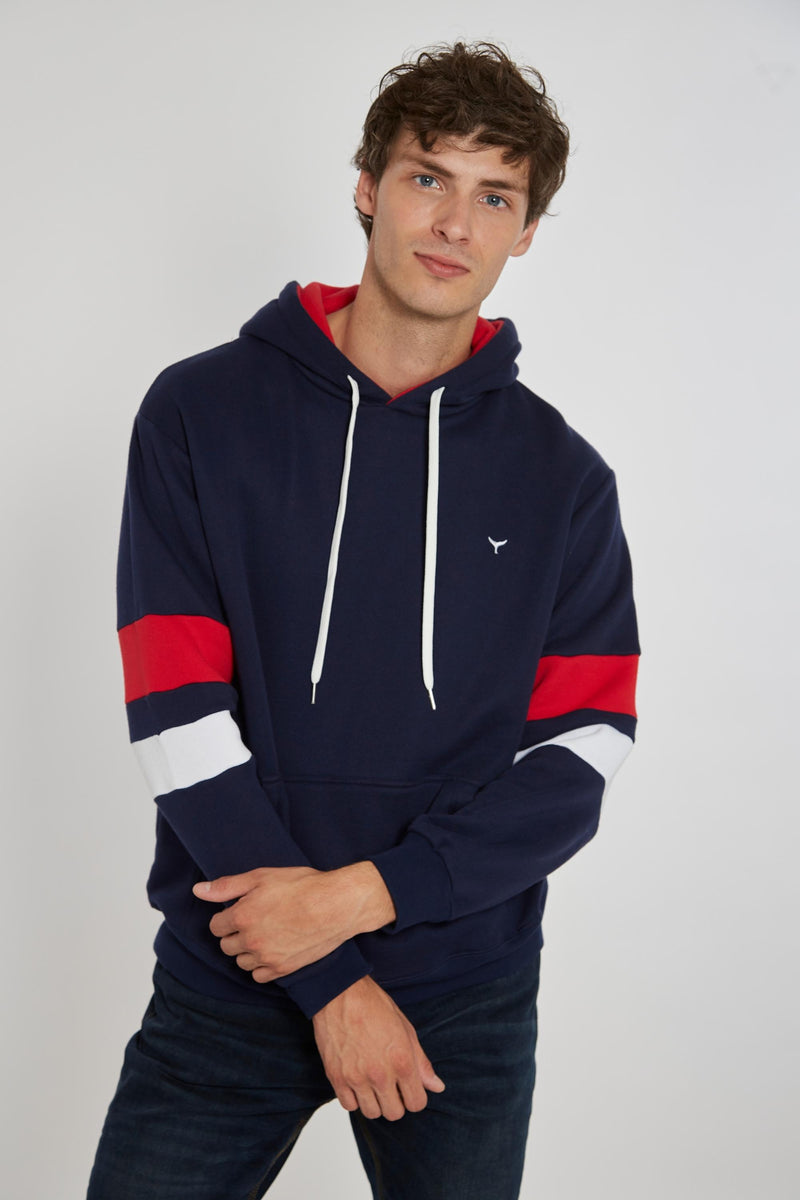 Helmsley Unisex Hoodie - Navy - Whale Of A Time Clothing