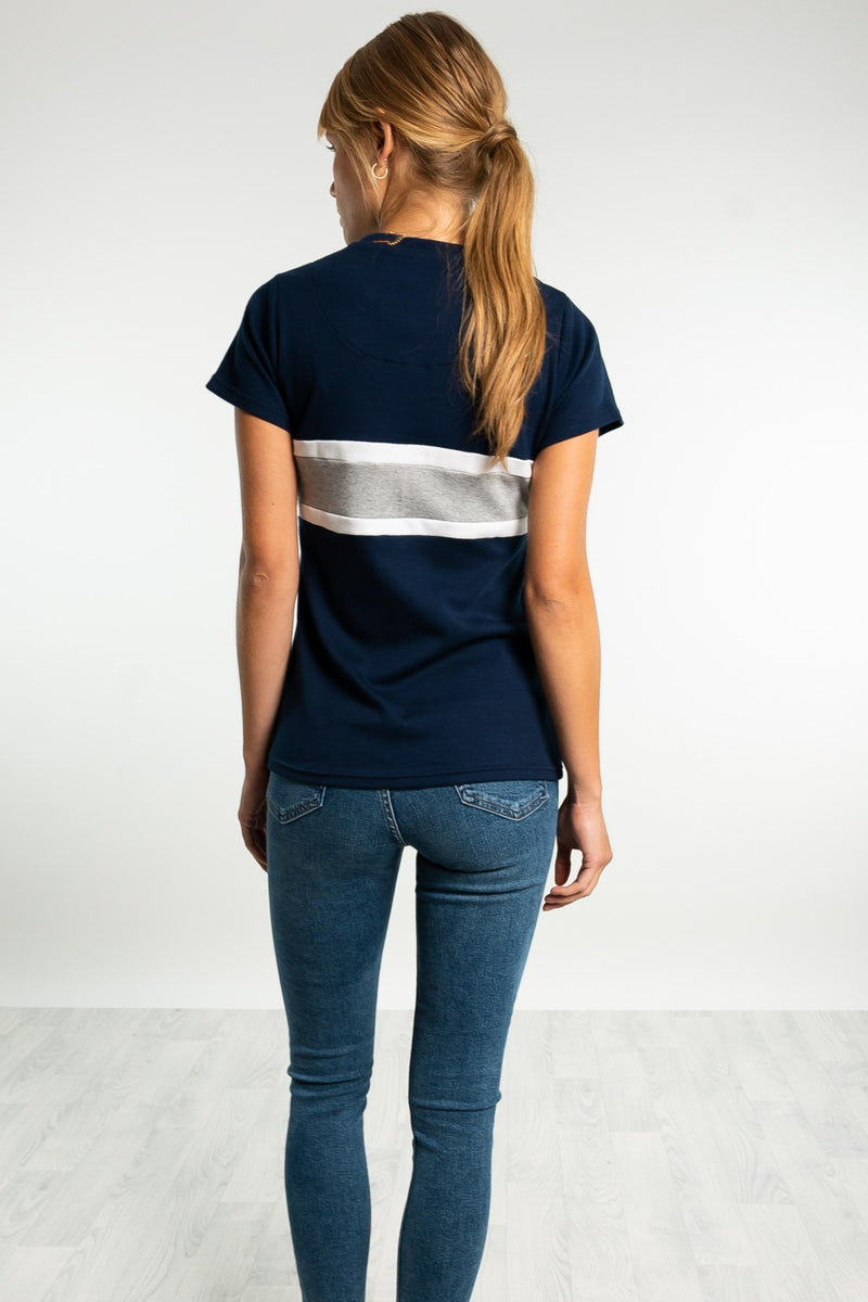 Women's Morston T-Shirt - Navy - Whale Of A Time Clothing