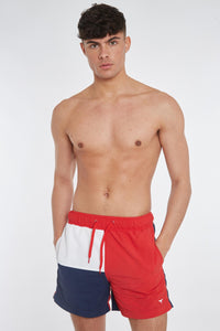 Bordeaux Swim Shorts - Red - Whale Of A Time Clothing