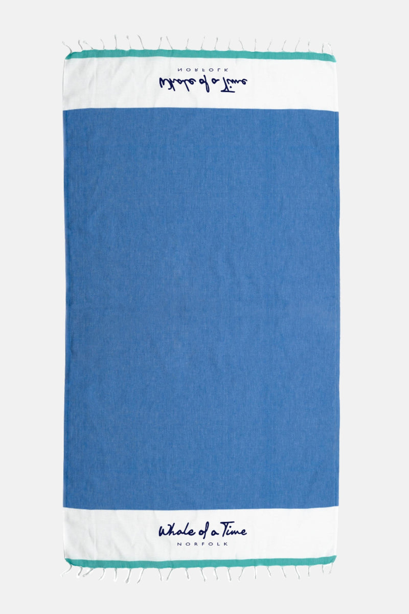 Santorini Hammam Towel - Blue - Whale Of A Time Clothing