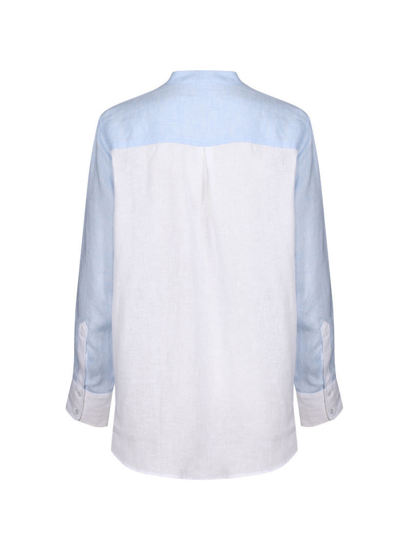Linen Shirt - Blue - Whale Of A Time Clothing