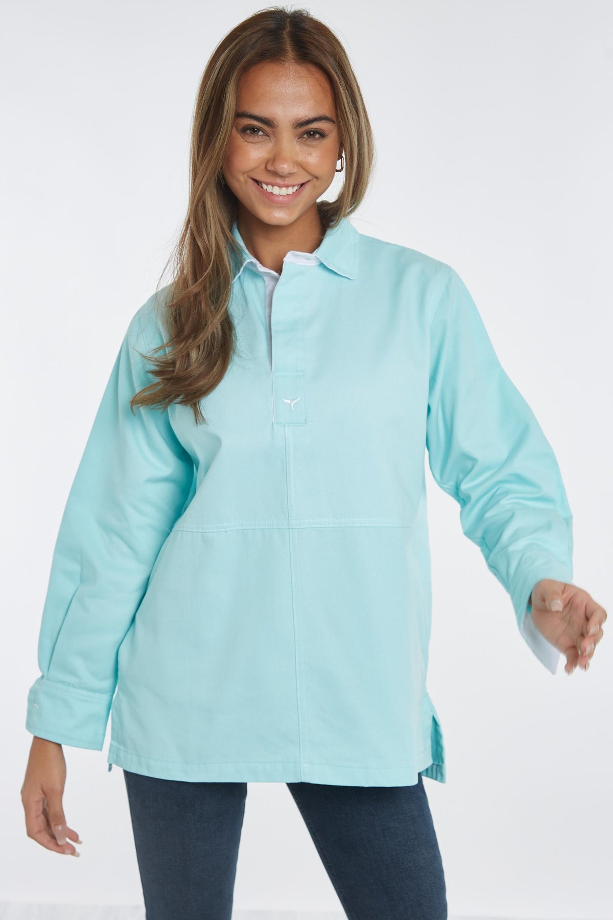 Newquay Deck Shirt - Mint Green - Whale Of A Time Clothing