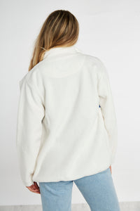 Sussex Unisex Full Zip Fleece - Cream - Whale Of A Time Clothing
