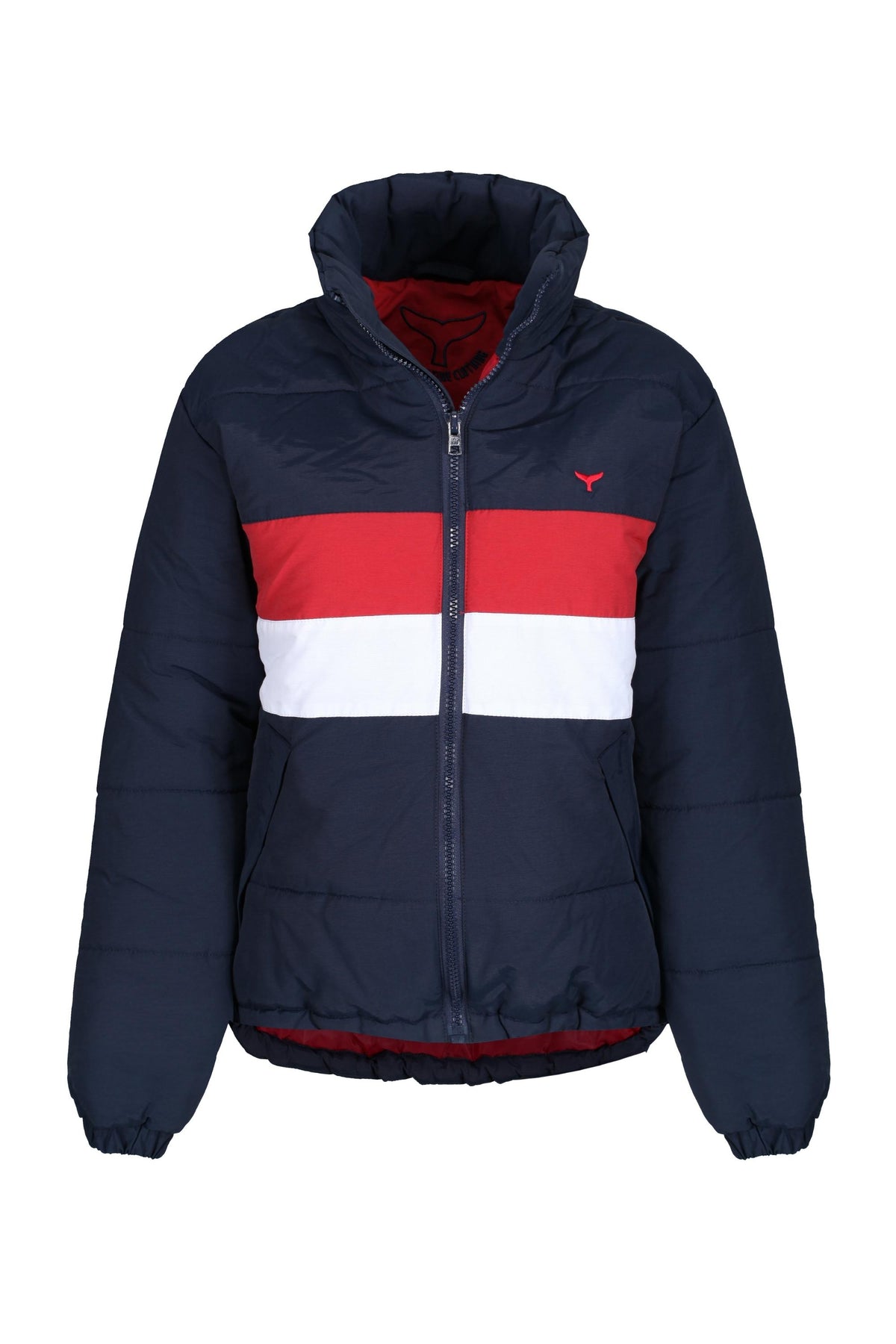 Penzance Unisex Puffer Jacket - Navy - Whale Of A Time Clothing