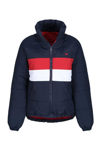 Penzance Unisex Puffer Jacket - Navy - Whale Of A Time Clothing