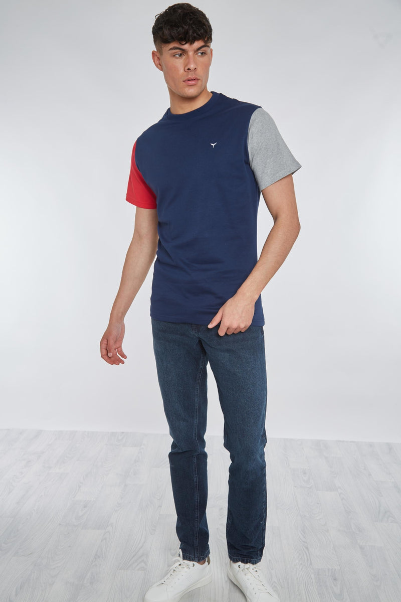 Stiffkey T-Shirt - Navy - Whale Of A Time Clothing