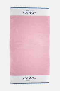 Santorini Hammam Towel - Pink - Whale Of A Time Clothing