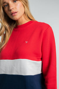 Atlantic Unisex Sweatshirt - Red - Whale Of A Time Clothing