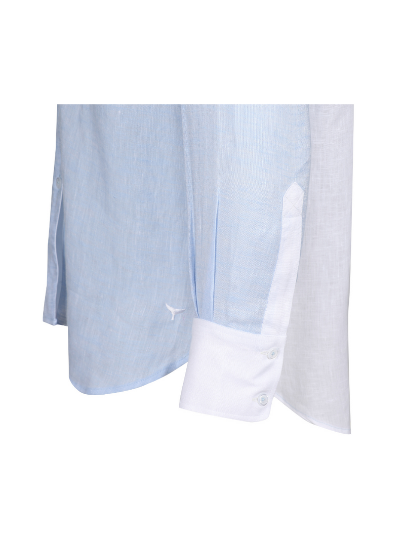 Linen Shirt - Blue - Whale Of A Time Clothing