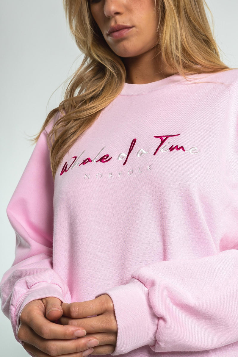 Basics Unisex Sweatshirt - Pink - Whale Of A Time Clothing